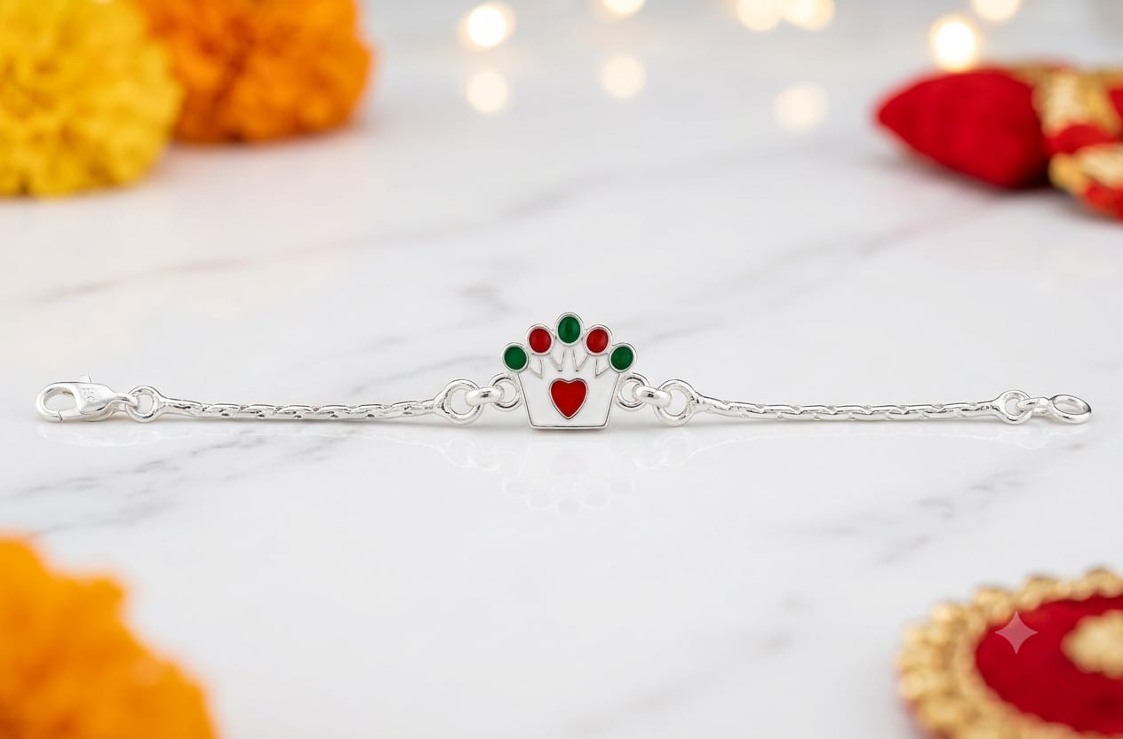 SILVER RAKHI