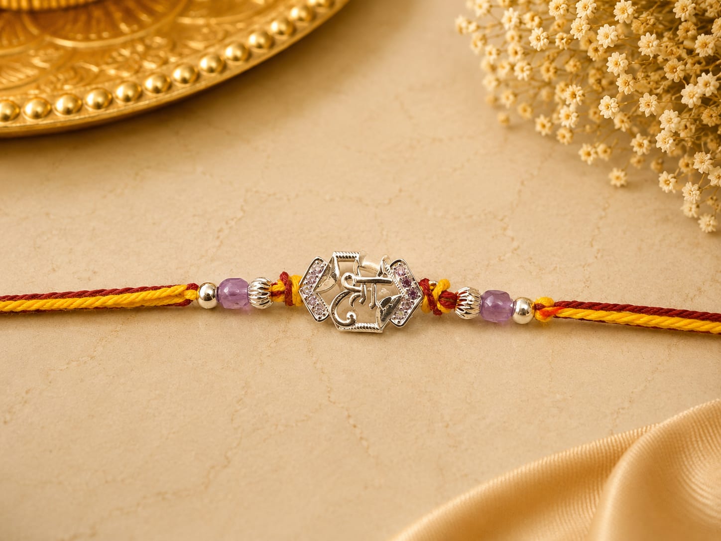SILVER RAKHI