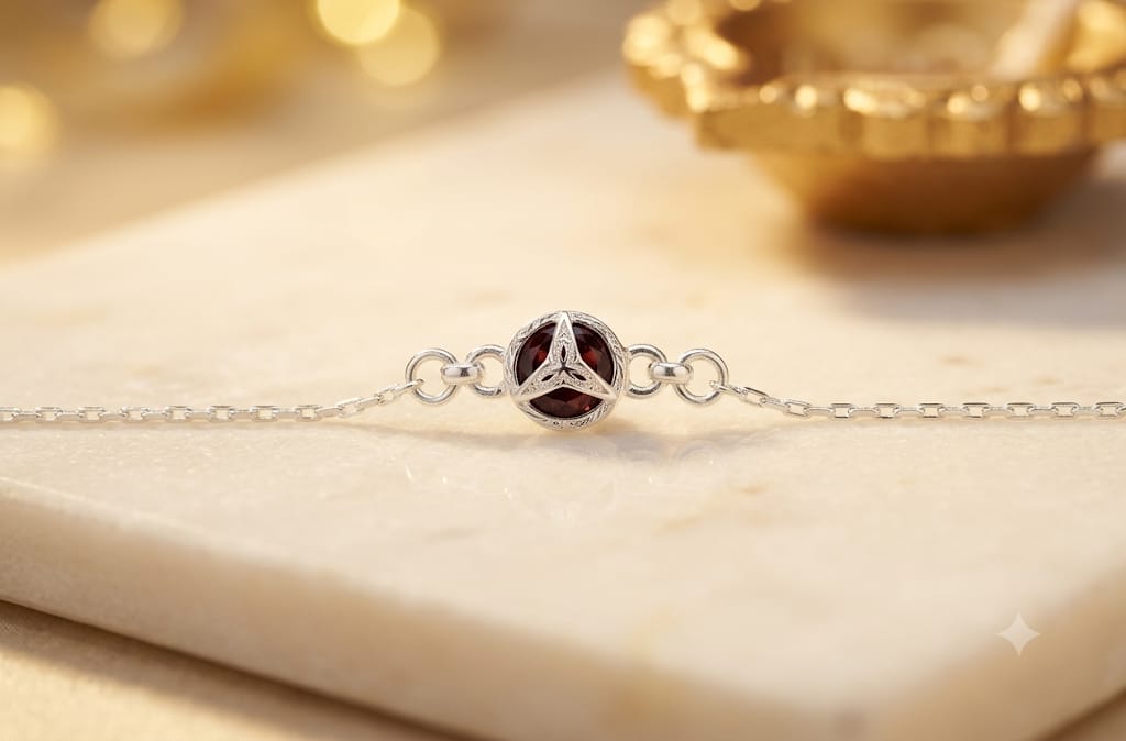 SILVER RAKHI