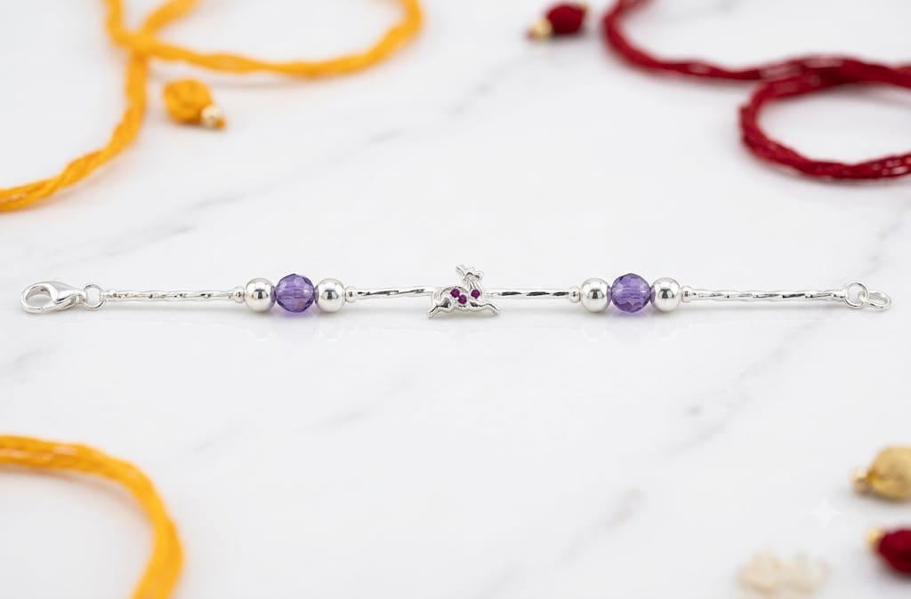 SILVER RAKHI