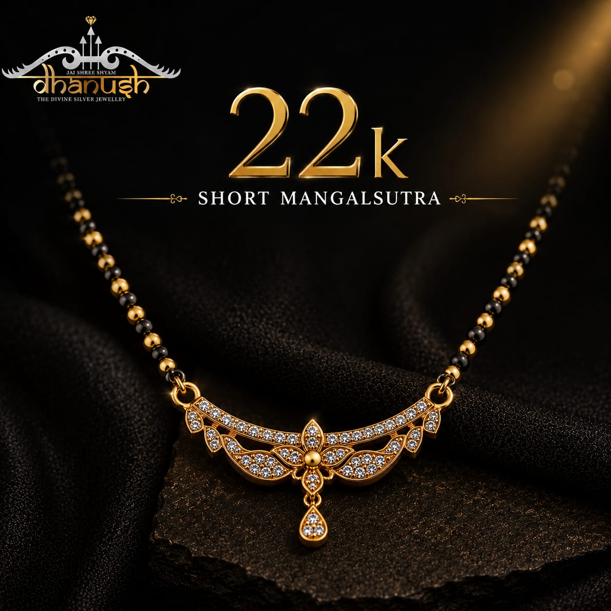 SHORT MANGLASUTRA 22K